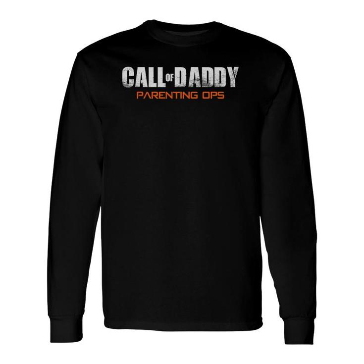 Gamer Dad Call Of Daddy Parenting Ops Father's Day Long Sleeve T-Shirt T-Shirt