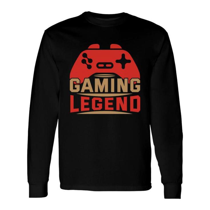 Gaming Legend Gamer Video Games Boys Nager Video Game Lover Long Sleeve T-Shirt