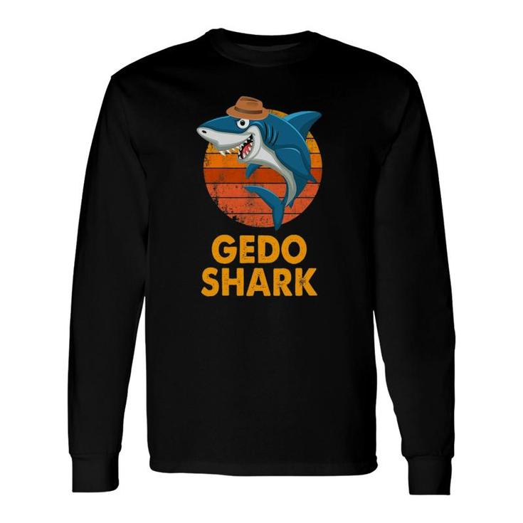 Gedo Shark Vintage Papa Grandpa Father's Day Long Sleeve T-Shirt T-Shirt
