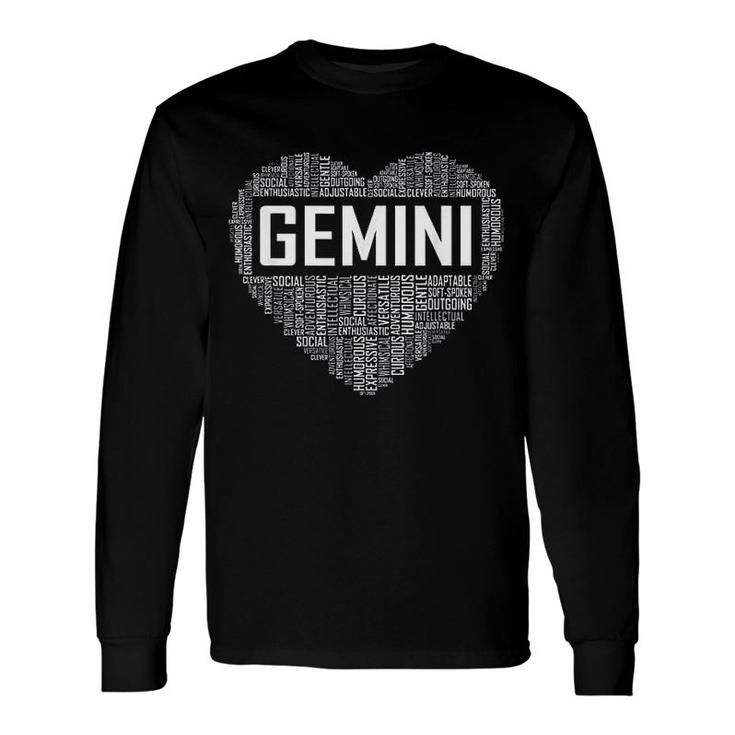 Gemini Zodiactraits Horoscope Astrology Long Sleeve T-Shirt T-Shirt