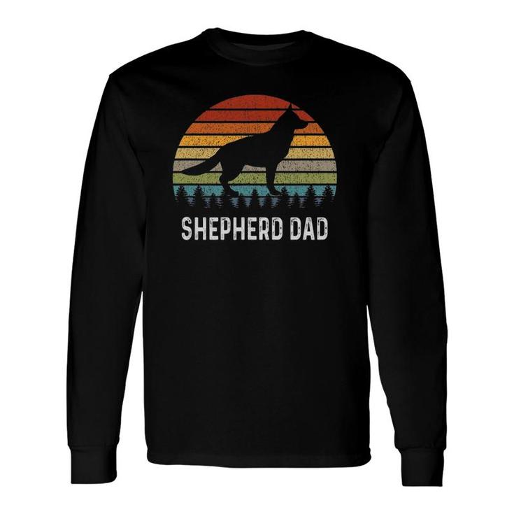 German Shepherd Dad Retro Gsd Long Sleeve T-Shirt T-Shirt