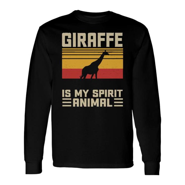 Giraffe Is My Spirit Animal Vintage Long Sleeve T-Shirt T-Shirt