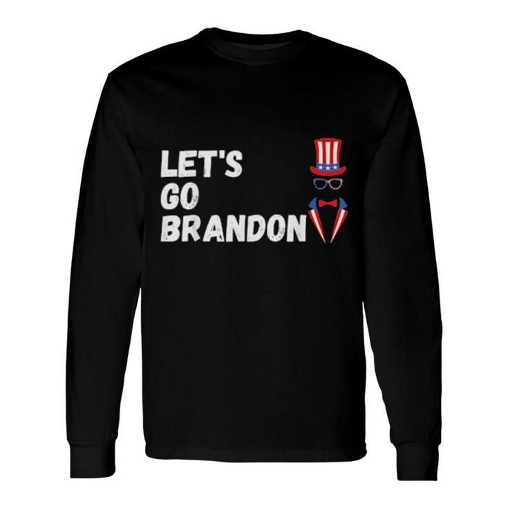 Lets Go Brandon Let’S Go Brandon American Flag Long Sleeve T-Shirt