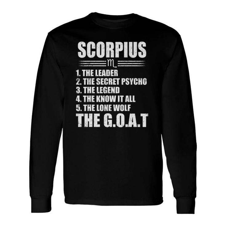 The Goat Scorpius The Leader The Secret Psycho Long Sleeve T-Shirt T-Shirt