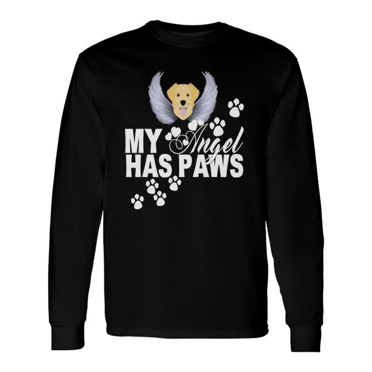 Golden Retriever Dog My Angel Has Paws Love Memorial Long Sleeve T-Shirt T-Shirt
