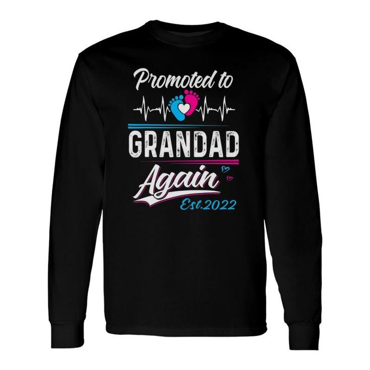 Grandad Promoted To Grandad Again Est 2022 For Man Long Sleeve T-Shirt T-Shirt
