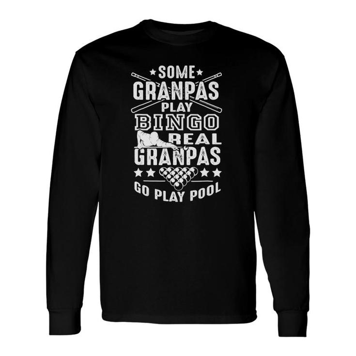 Grandpa Billiards Grandpa Billiards Pool Player Long Sleeve T-Shirt T-Shirt