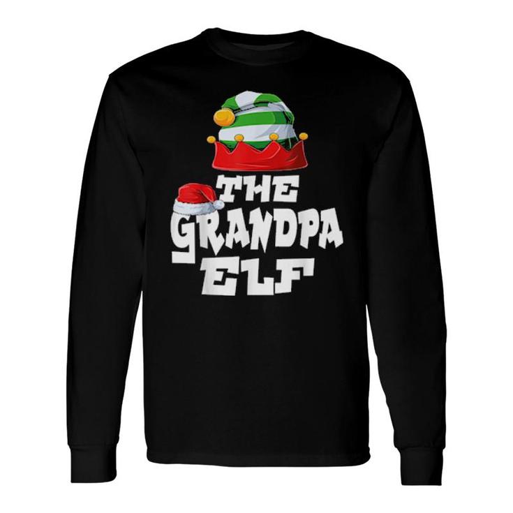 Grandpa Elf Matching Christmas Group Pajama Pj Long Sleeve T-Shirt T-Shirt