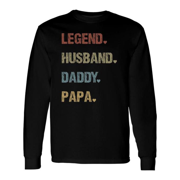 Grandpa Father's Day Legend Husband Dad Papa Vintage Retro Long Sleeve T-Shirt T-Shirt