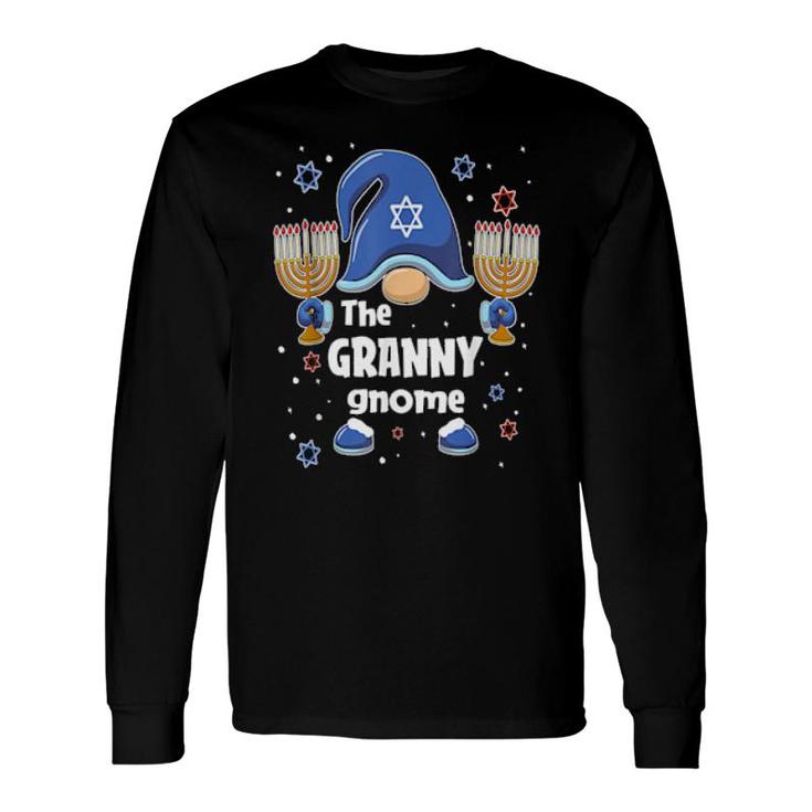 The Granny Gnome Hanukkah Matching Pajama Long Sleeve T-Shirt T-Shirt