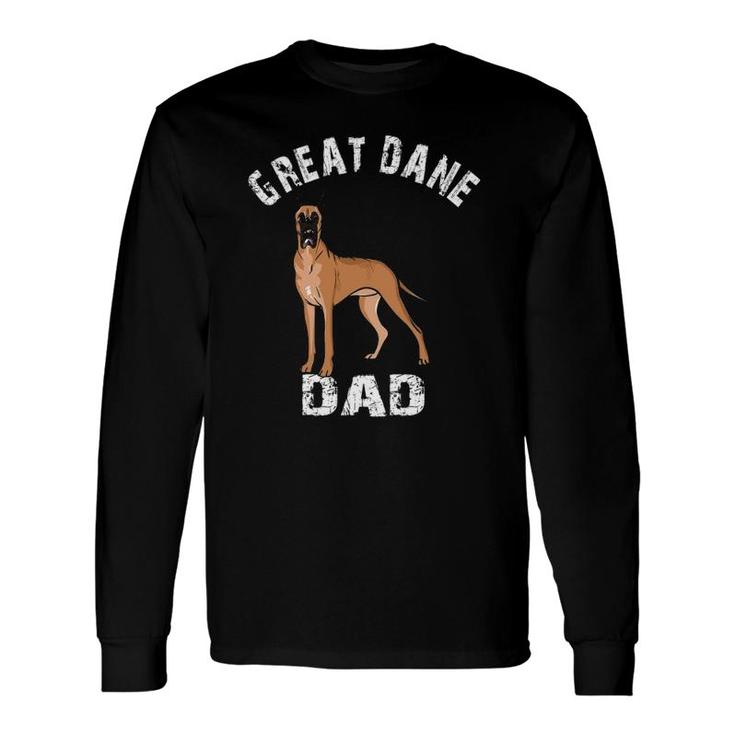 Great Dane Dad Illustration For Great Dane Owners Long Sleeve T-Shirt T-Shirt
