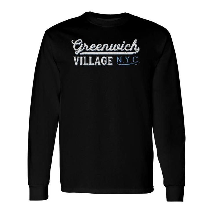 Greenwich Village Nyc Vintage New York City Tee Long Sleeve T-Shirt