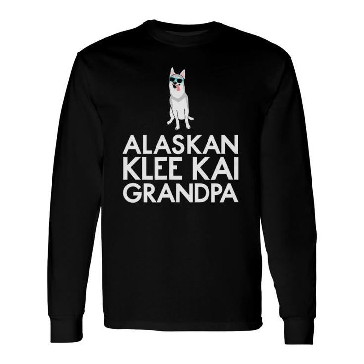 Grey Alaskan Klee Kai Or Mini Husky Grandpa Long Sleeve T-Shirt T-Shirt