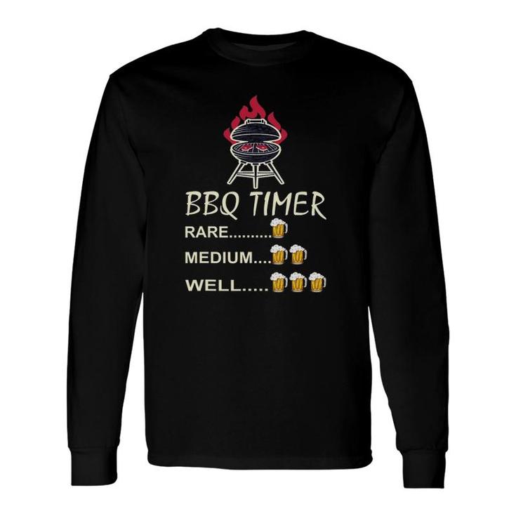 Grill Father Bbq Timer Charcoal Barbecue Long Sleeve T-Shirt T-Shirt