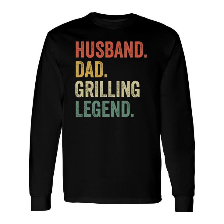 Grilling Bbq Father Husband Grill Dad Legend Vintage Long Sleeve T-Shirt T-Shirt