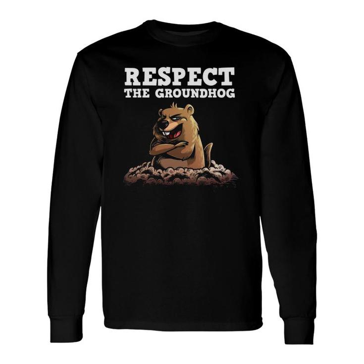 Groundhog For Groundhog Day Woodchuck Animal Long Sleeve T-Shirt T-Shirt