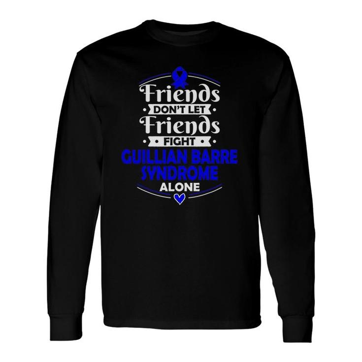 For Guillain Barre Syndrome Patients Dark Blue Ribbon Long Sleeve T-Shirt T-Shirt