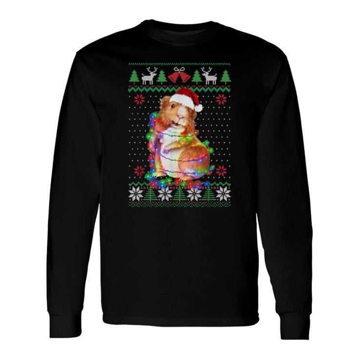 Guinea Pig Animal Ugly Christmas Puppy Animal Long Sleeve T-Shirt T-Shirt