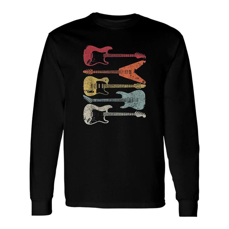 Guitar Retro Style For Guitarist Long Sleeve T-Shirt T-Shirt