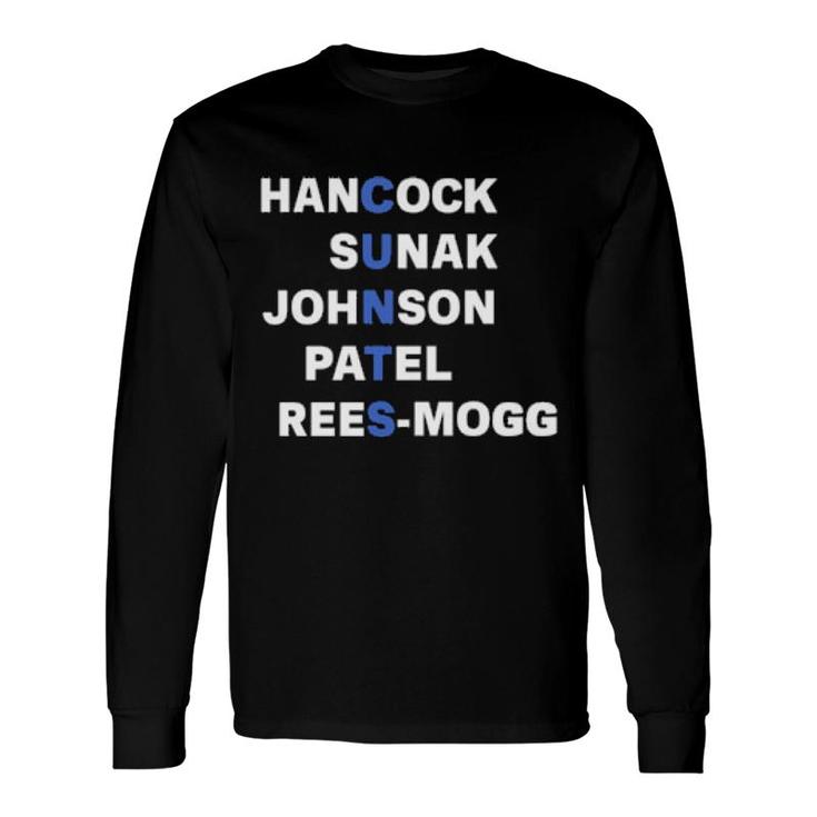Hancock Sunak Johnson Patel Rees-Mogg Long Sleeve T-Shirt T-Shirt
