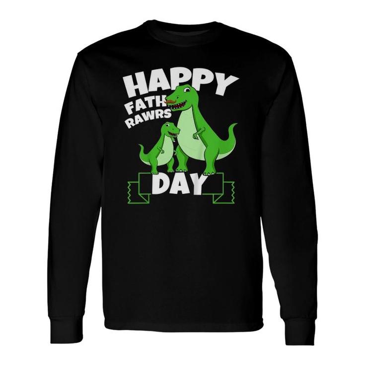 Happy Father's Day Son Dinosaurusrex Dino Dad Toddler Boy Long Sleeve T-Shirt T-Shirt