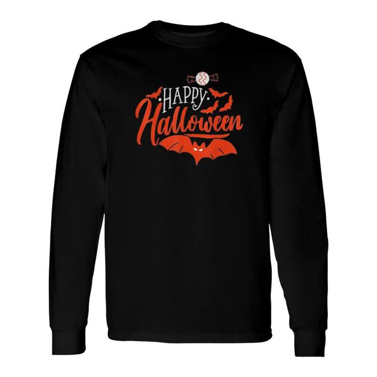 Happy Halloween Bat Long Sleeve T-Shirt T-Shirt