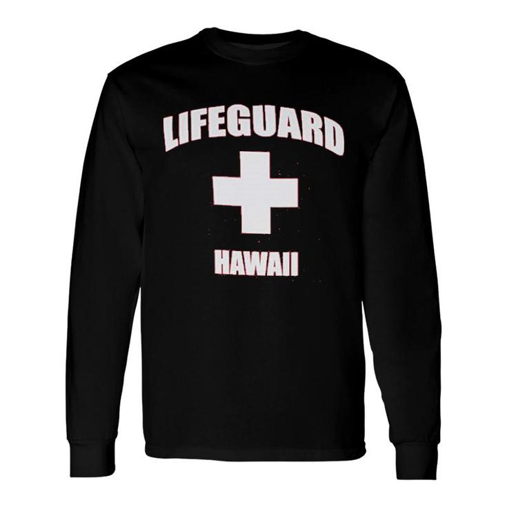 Hawaii Lifeguard Red Maui Long Sleeve T-Shirt T-Shirt