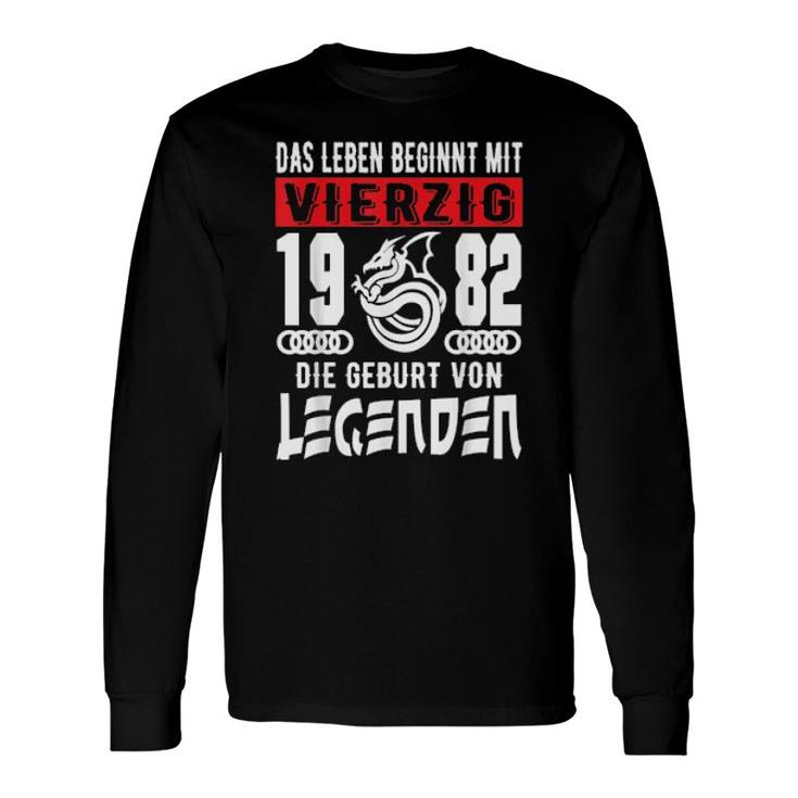 Herren 40 Geburtstag Mann Geschenk Papa Opa Legende 1982 40 Jahre Long Sleeve T-Shirt T-Shirt