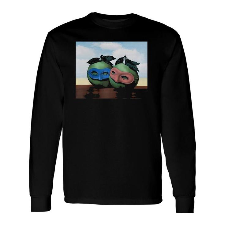 The Hesitation Waltz Famous Painting By Magritte Raglan Baseball Tee Long Sleeve T-Shirt T-Shirt