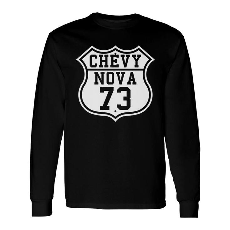 Highway Route 1973 Nova Classic Car Long Sleeve T-Shirt T-Shirt