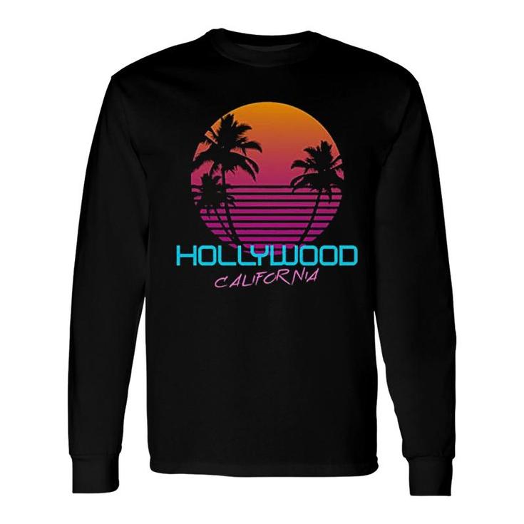 Hollywood California Retro 80s Long Sleeve T-Shirt