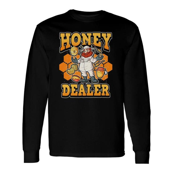 Honey Dealer Beekeeper Love Nature Honeycomb Long Sleeve T-Shirt