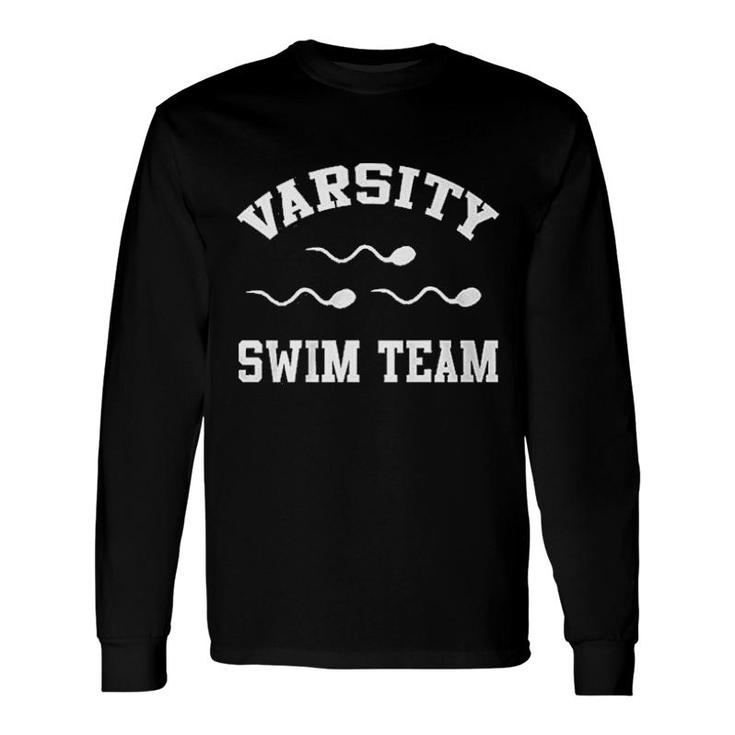 Hoodteez Varsity Swim Team Deep Divers Long Sleeve T-Shirt T-Shirt