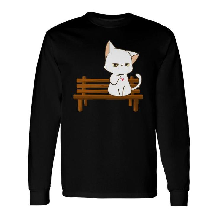 It Hurts Right Here In My Meow Meow Long Sleeve T-Shirt T-Shirt