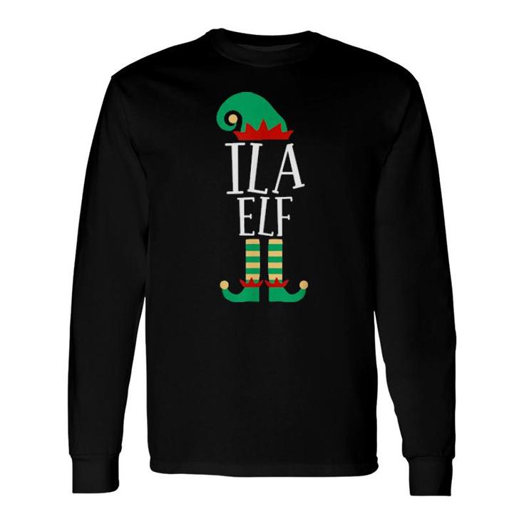 The Ila Elf Merry Christmas Long Sleeve T-Shirt