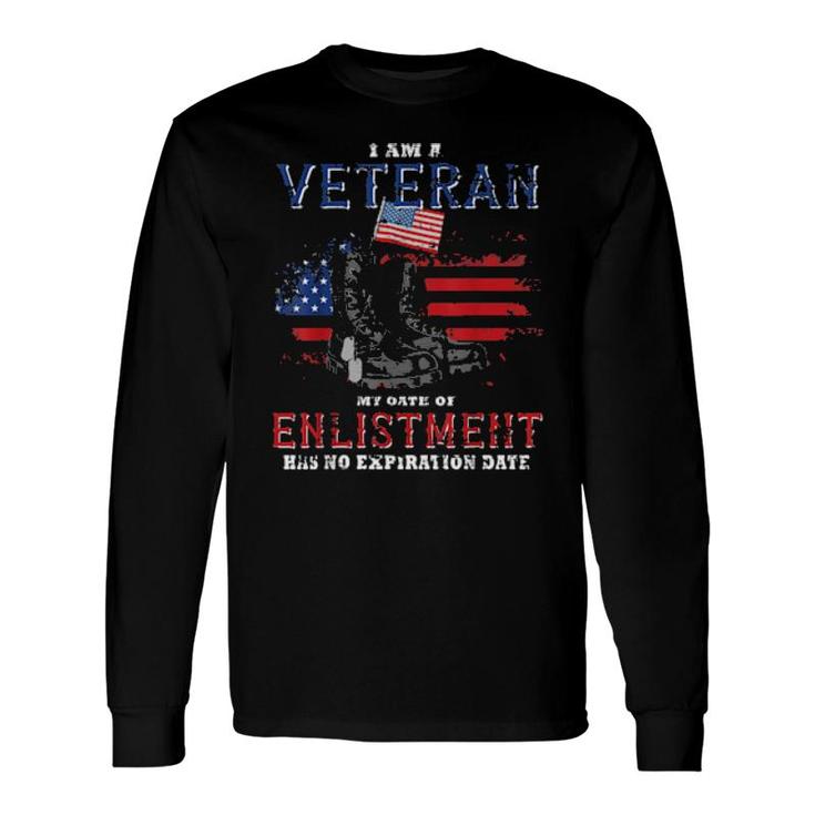 I'm Veteran Enlistment American Veteran Long Sleeve T-Shirt