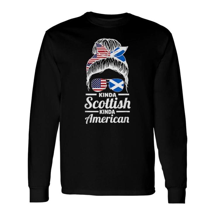 Irgendwie Schottisch Irgendwie Amerikanisches Schottland Long Sleeve T-Shirt