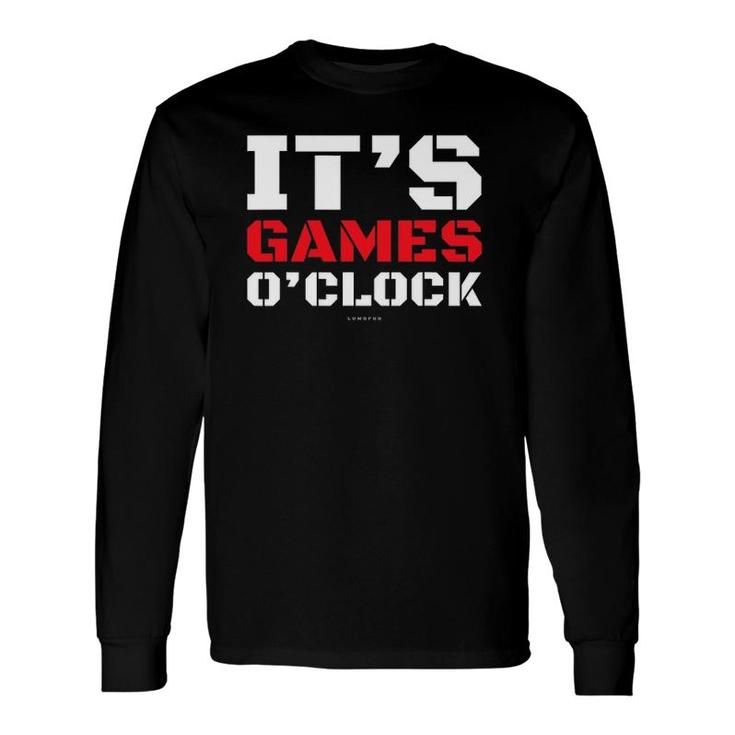 It's Games O'clock Video Game Long Sleeve T-Shirt T-Shirt