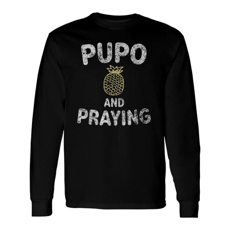 Ivf Pineapple For Embryo Transfer Pupo And Praying Long Sleeve T-Shirt T-Shirt