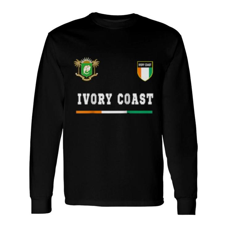 Ivory Coast Sportsoccer Jersey Tee Flag Football Long Sleeve T-Shirt T-Shirt