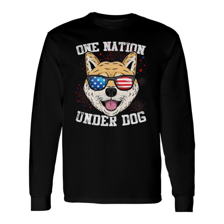 Japanese Spitz One Nation Under Dog 4Th Of July Long Sleeve T-Shirt T-Shirt