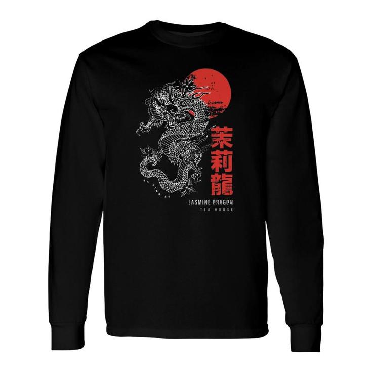 Japanese Tokyo Dragon Asian Japanese Kanji Calligraphy Long Sleeve T-Shirt T-Shirt