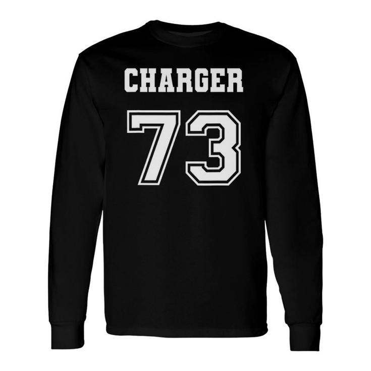 Jersey Style Charger 73 1973 Old School Classic Muscle Car Long Sleeve T-Shirt T-Shirt