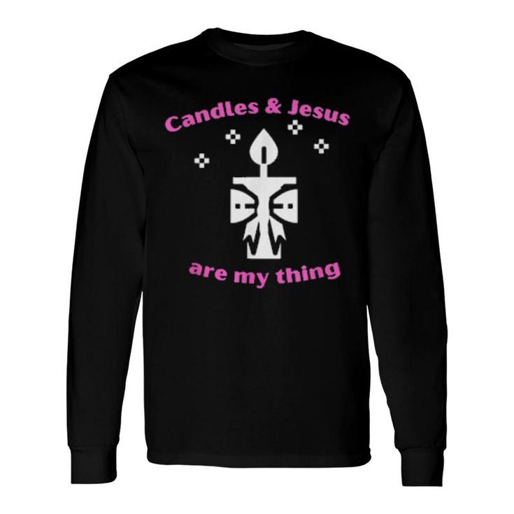 Jesus Candle Making Making Candle Make Long Sleeve T-Shirt