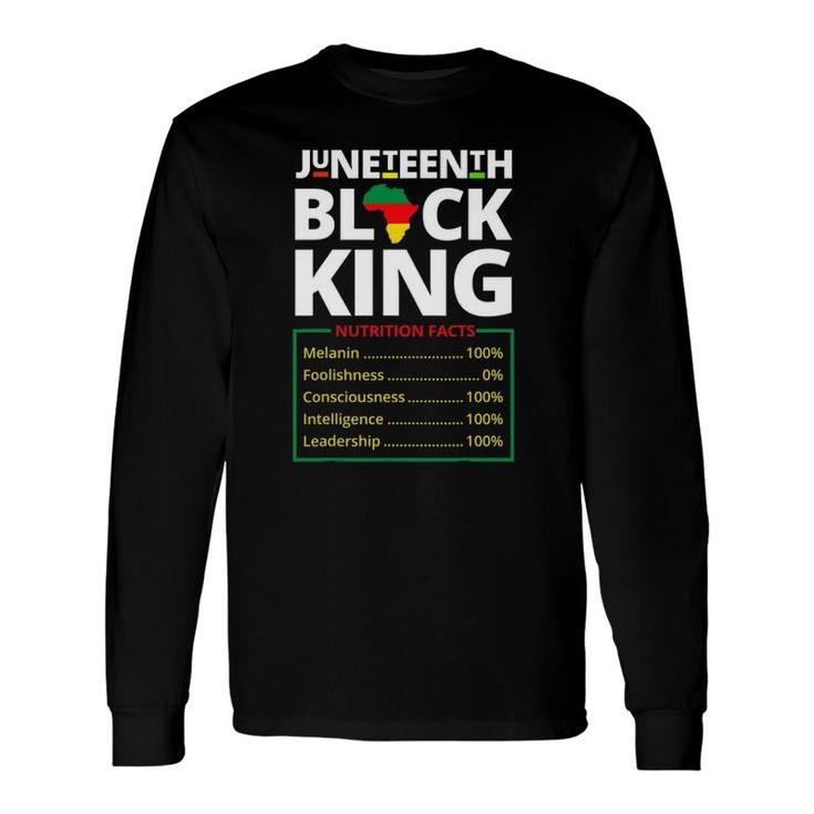 Juneteenth Black King Melanin Dad Fathers Day Father Fun Long Sleeve T-Shirt T-Shirt
