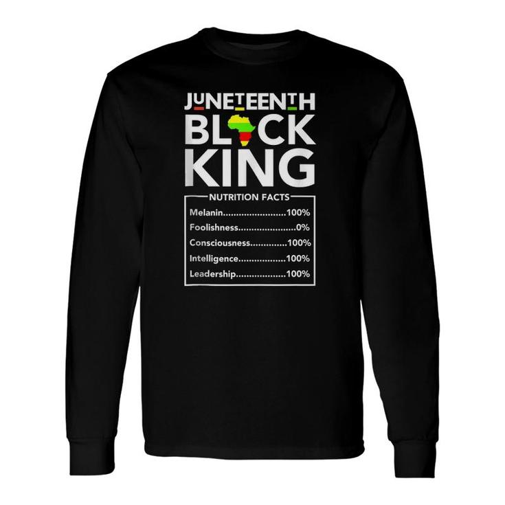 Juneteenth Black King Melanin Dad Fathers Day Father Fun Long Sleeve T-Shirt T-Shirt