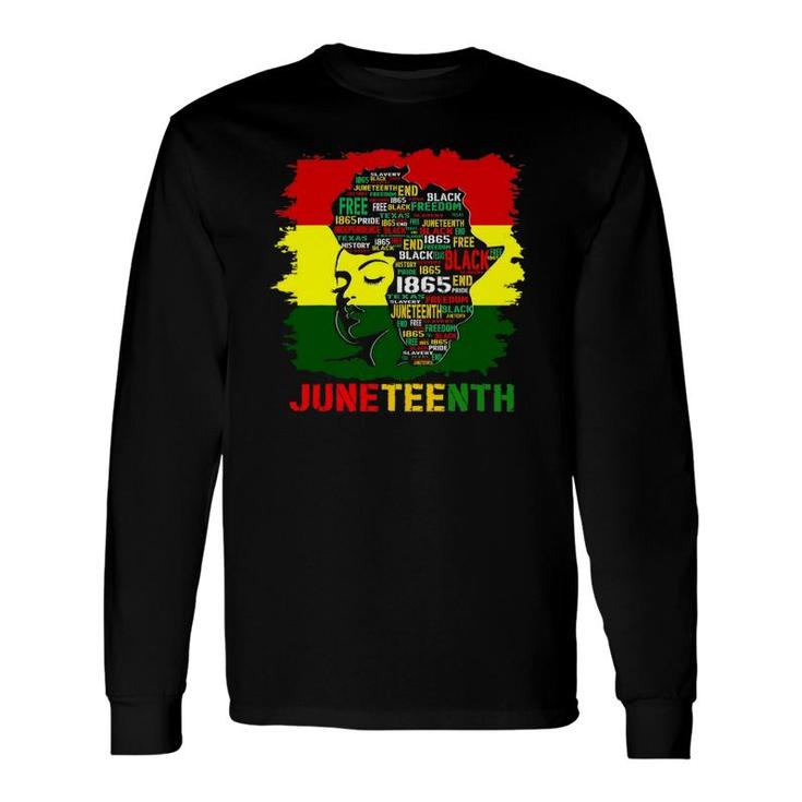 Juneteenth Independence Day African Flag Black History Tee Long Sleeve T-Shirt T-Shirt