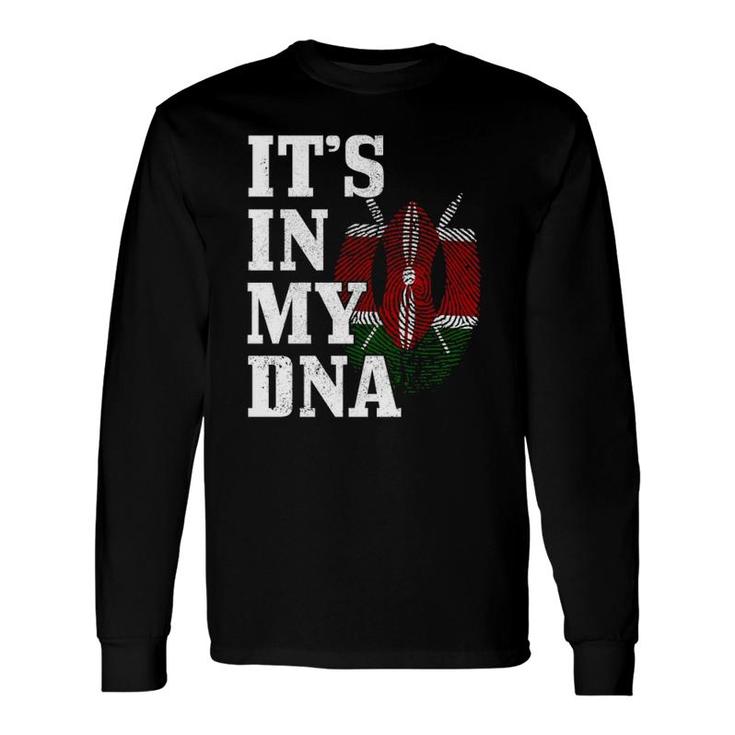 Kenya It's In My Dna Kenyan Flag Pride Roots African Long Sleeve T-Shirt T-Shirt