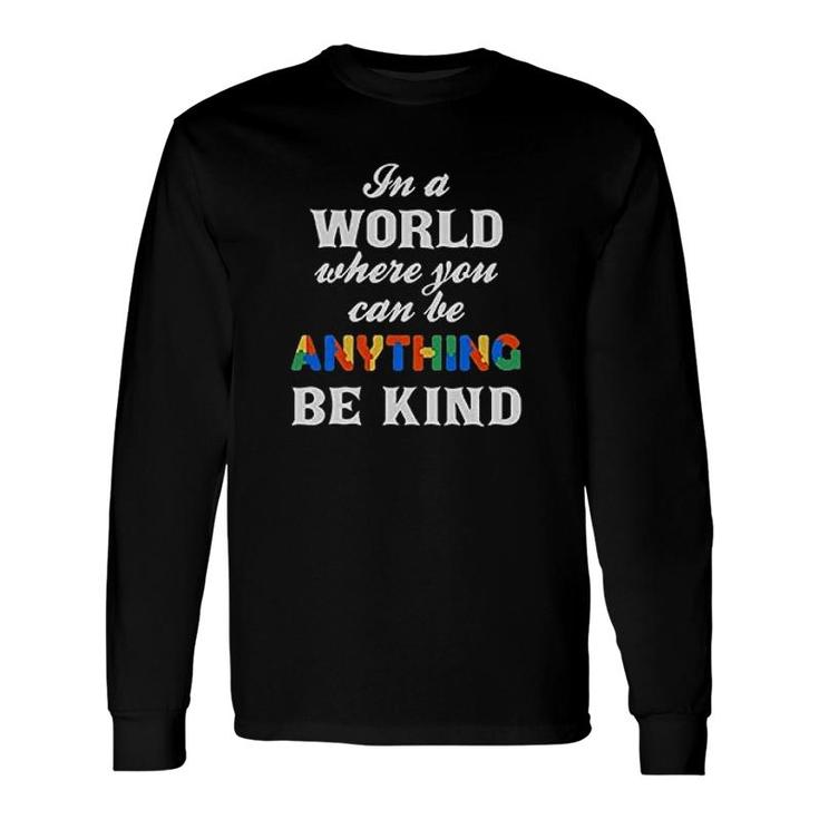 Be Kind Autism Awareness Long Sleeve T-Shirt T-Shirt