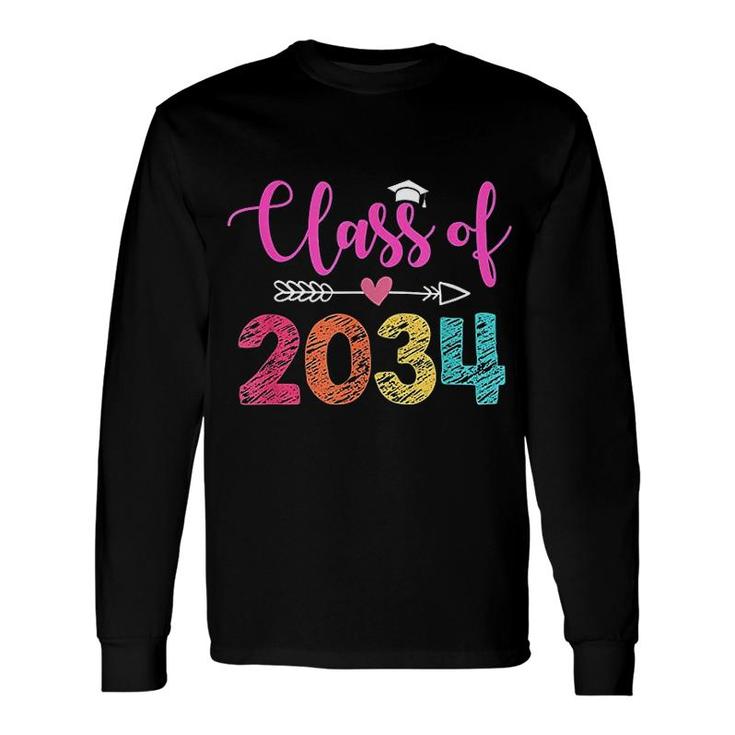 Kindergarten Class Of 2034 Grow With Me Long Sleeve T-Shirt T-Shirt